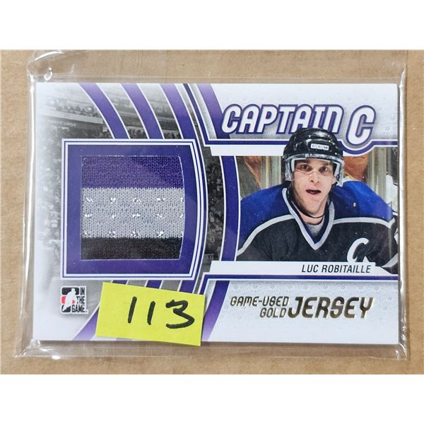 2012-13 ITG Captain C Luc Robitaille Gold Game Jersey /10