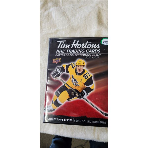 2020-21 Tim Hortons (125) card set plus Binder
