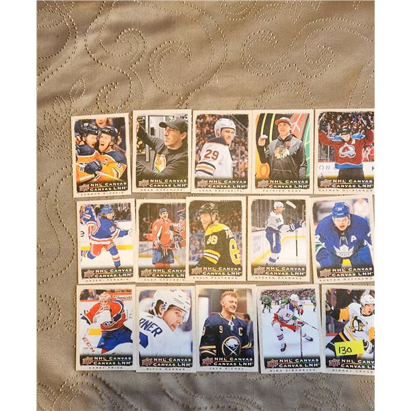 2020-21 Tim Hortons Upper Deck NHL Canvas (15) card Set