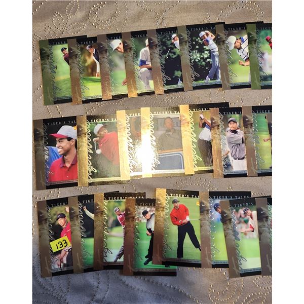 Set of (30) Tiger Woods cards  from rookie year