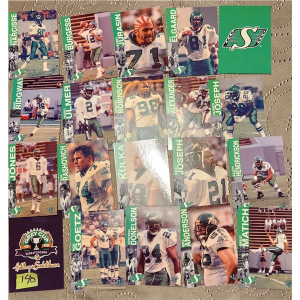 1985 Grey Cup Saskatchewan Roughrider set