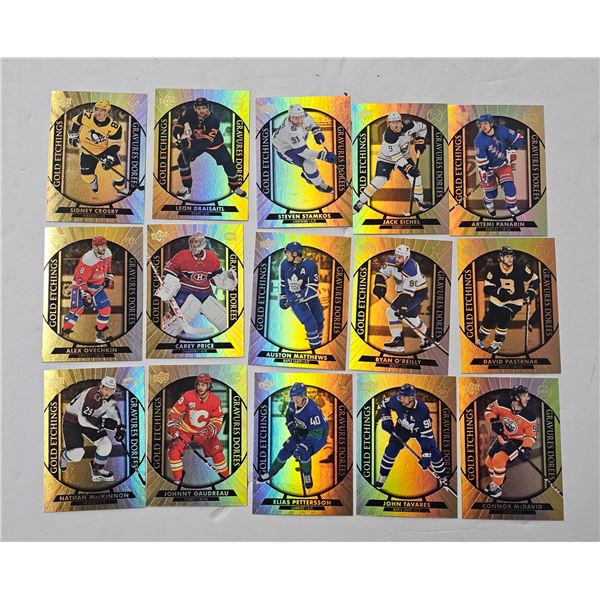 2020-21 Tim Hortons Gold Etchings (15) Card Set