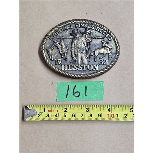 1982 National Finals Rodeo Hesston Belt Buckle. “Eighth Edition Collector’s Buckle