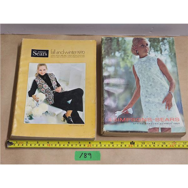 (2) Vintage Simpson-Sears Catalogs. 1968 & 1970.