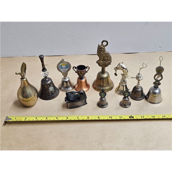 (10) Bell Collection, (1) Vintage Pencil Sharpener