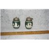 Image 1 : Old Jasperware Salt And Pepper