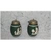 Image 2 : Old Jasperware Salt And Pepper