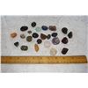 Image 1 : Polished Rocks  Apparently Containing  Purple Brazilian Amethyst  Amazonite Agate  TigerEye  Etc  Pl