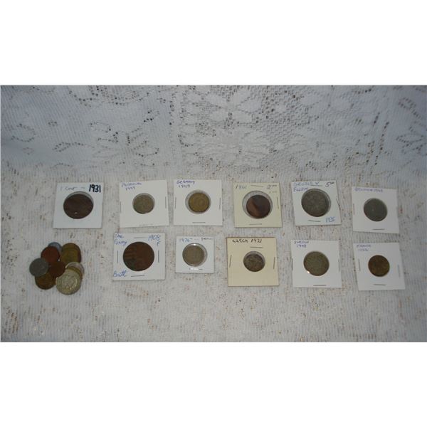 Old Foreign Coins Including 1876