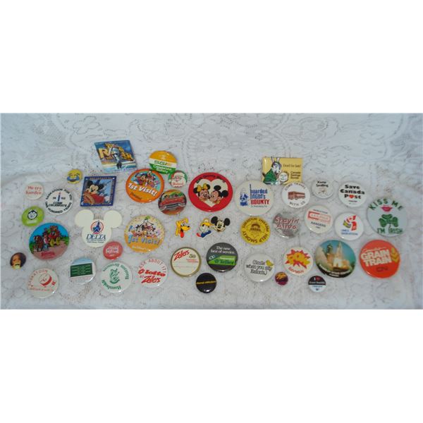Pinback Lot  Disney  Eatons  Bay  Zellers Ets
