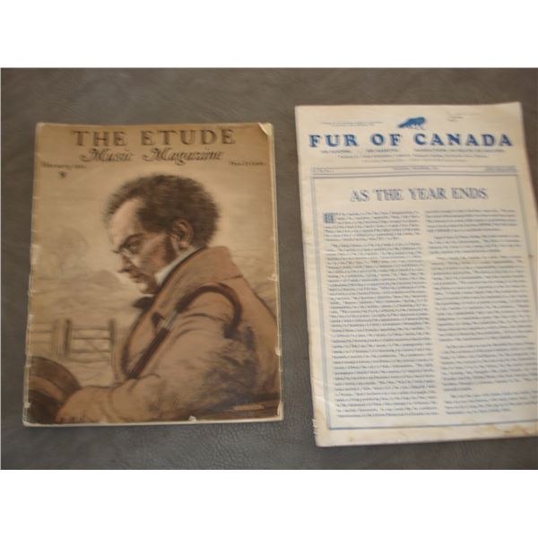 Vintage Magazines  Fur of Canada 1946  Etude 1934