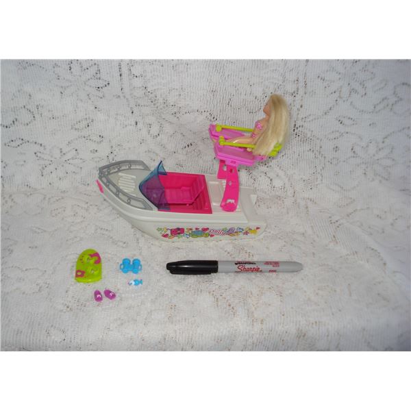 Polly Pocket Doll And Boat