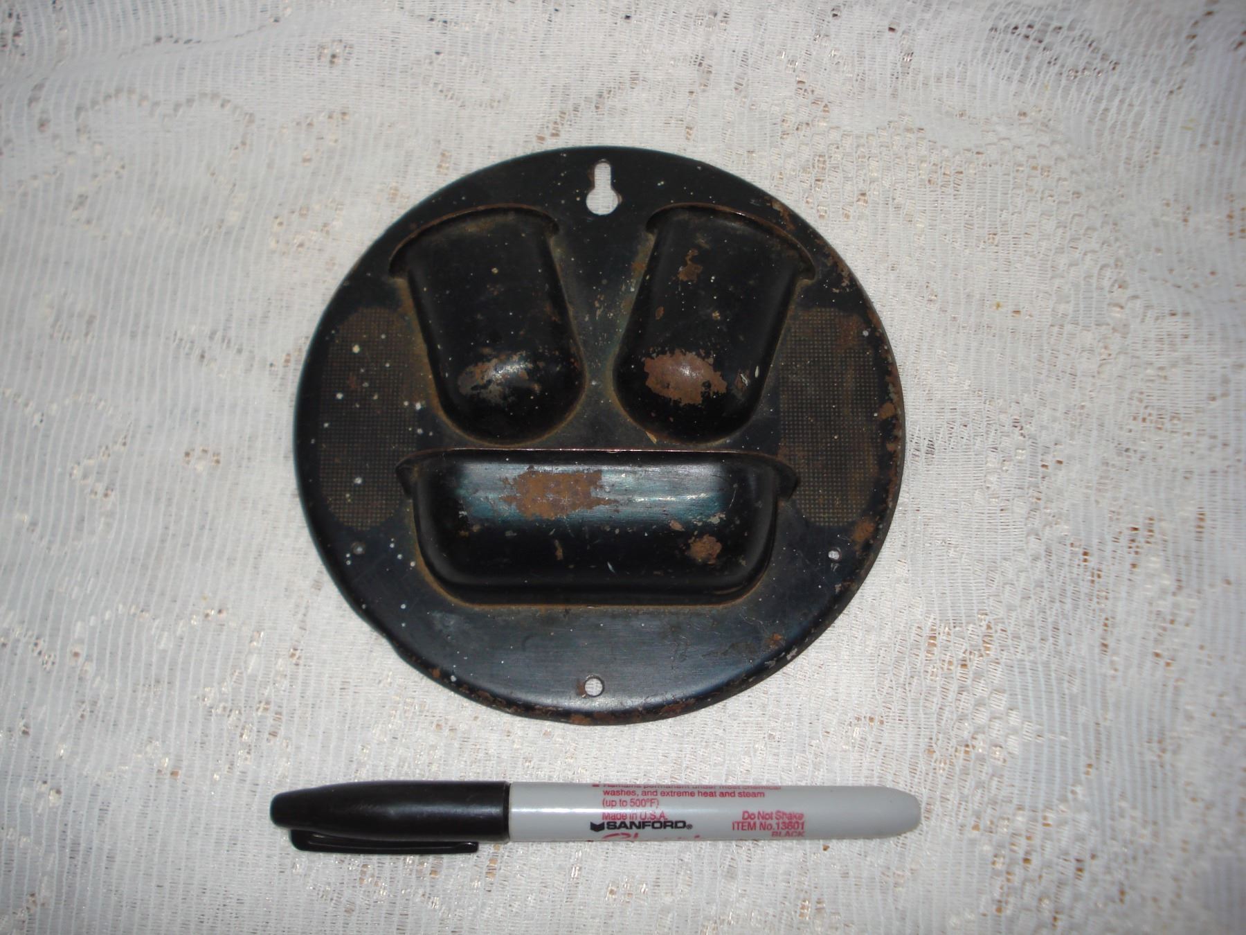 Antique Wall Mount Match Safe - Schmalz Auctions