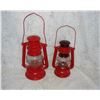 Image 1 : Pair Red Oil Lamps