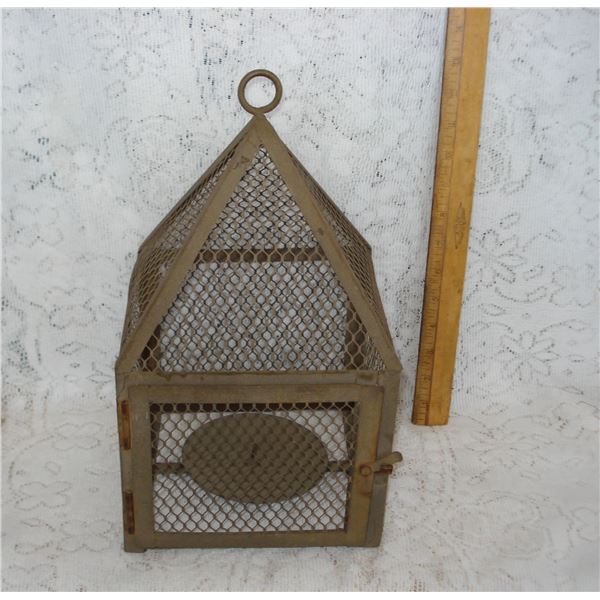 Antique Style Metal Candle House  Approx 14 Inches