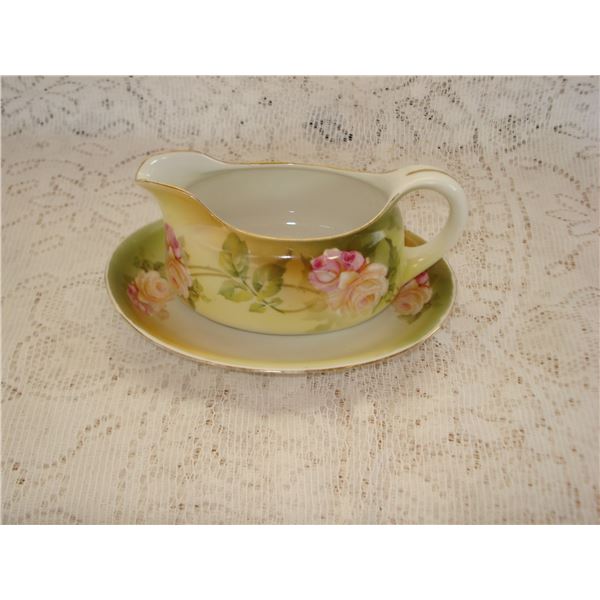 Antique Limoges Gravy And Sauce Boat