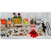 Image 3 : Flat Of Items  Chauffeur Badge  Key  Sports Figurines Etc.