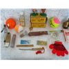 Image 4 : Flat Of Items  Chauffeur Badge  Key  Sports Figurines Etc.