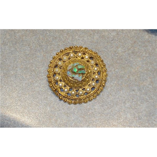 Old Brooch  Stones Appear Opal  Use Own Discretion
