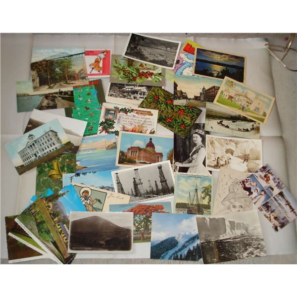 Lot of 36 Antique and Vintage Postcards  Assorted Eras  Some Embossed Assorted Condition  Mostly Goo