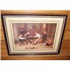 Image 1 : Vintage Picture Of Children Playing  Approx  21.5x17.5 Inches