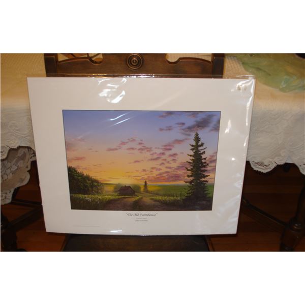 Sealed Glen Scrimshaw Print  The Old Farmhouse