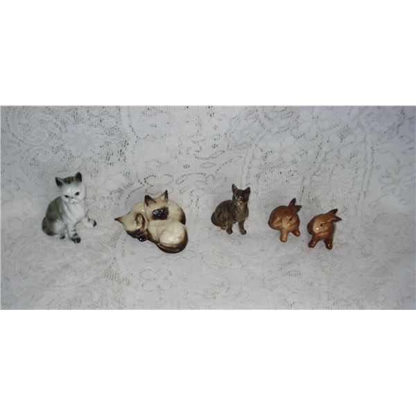 Vintage Animal Figurines  Siamese Cats Are Beswick