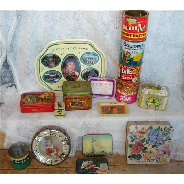 Assorted Tins and Trays In Assorted Conditions