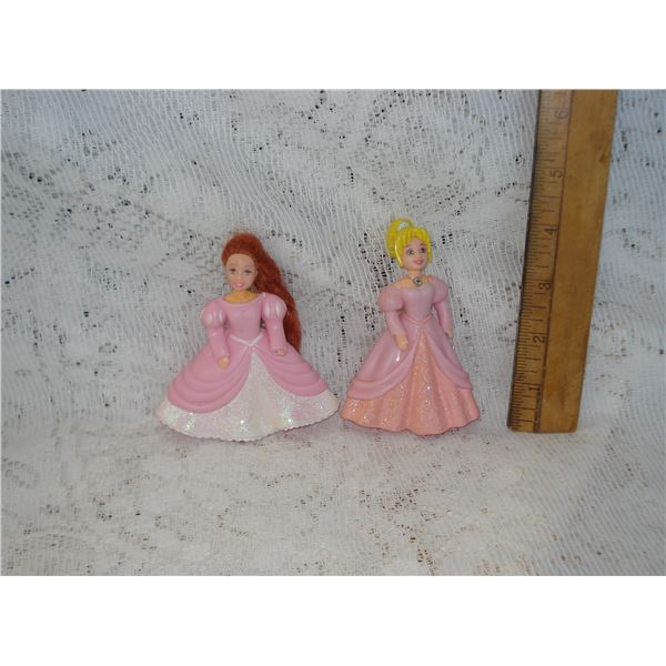 Pair Vintage Polly Pocket Dolls