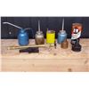 Image 1 : Box Vintage Oil Cans  Copper Funnel Etc.