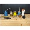 Image 2 : Box Vintage Oil Cans  Copper Funnel Etc.