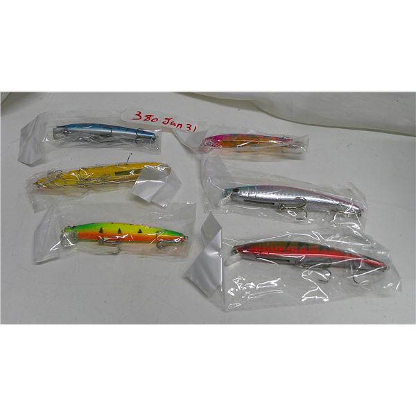 6 fish lures