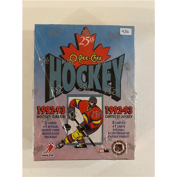 1992-93 OPC Factory Sealed Hockey Card Box