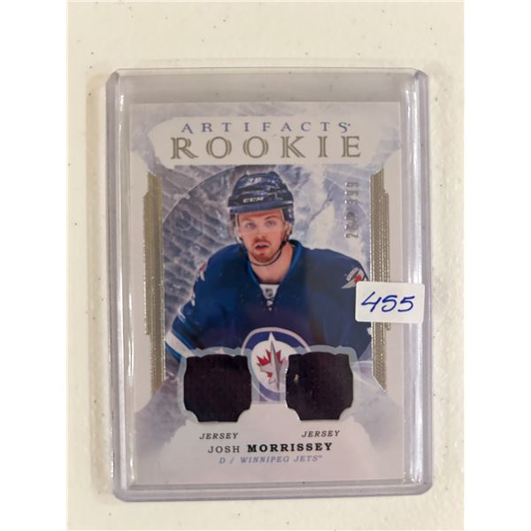 Josh Morrissey - Rookie Jersey Card