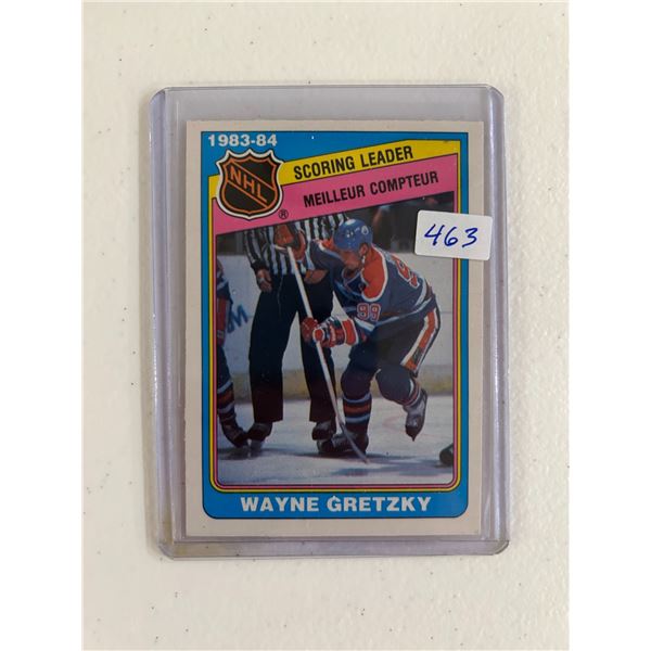 Wayne Gretzky - 1983-84 Scoring Leader Hockey Card