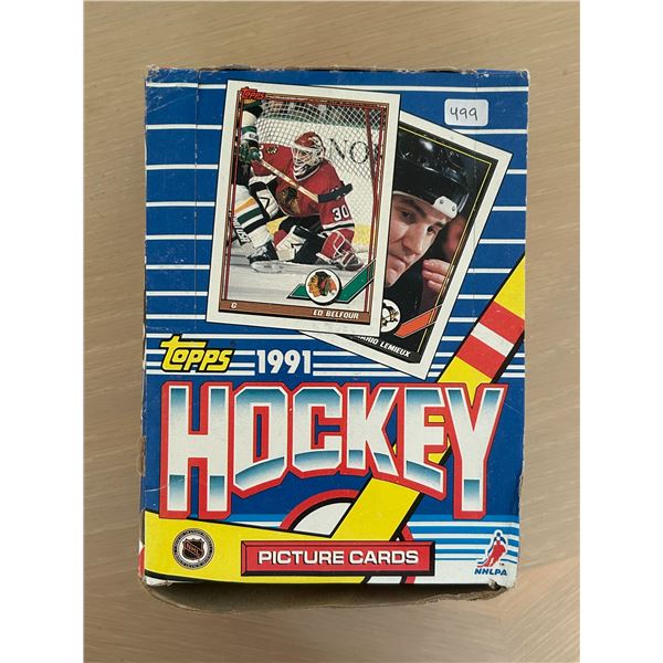 1991 Topps Hockey Box (36 Unopened Packs)