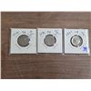 Image 1 : 2- 1936 5 cent and 1- 1867-1967 5 cent coins
