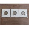 Image 2 : 2- 1936 5 cent and 1- 1867-1967 5 cent coins