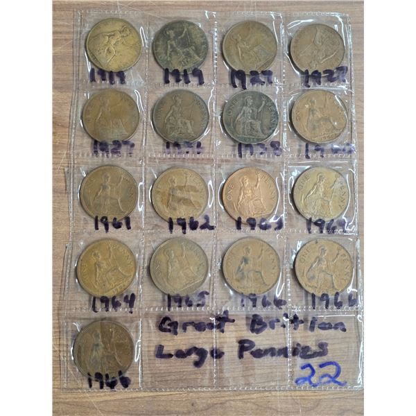 Canadian large pennies