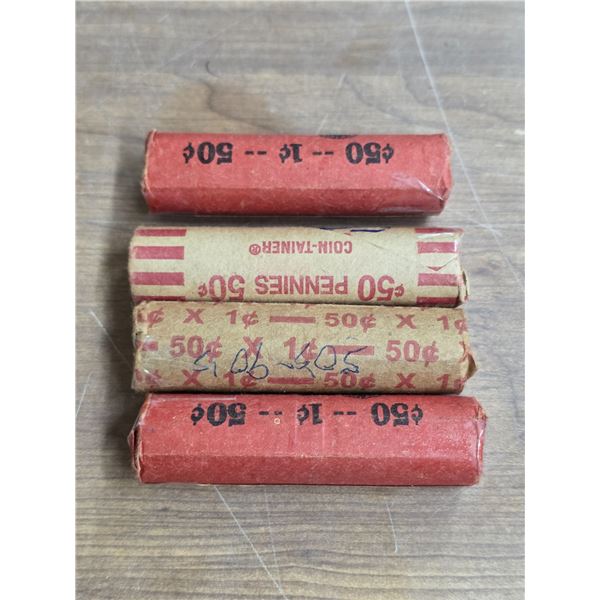 4 rolls of pennies