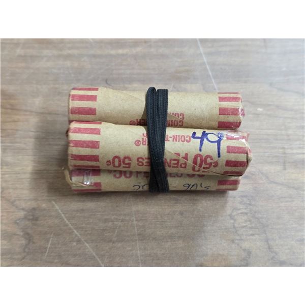4 rolls of pennies