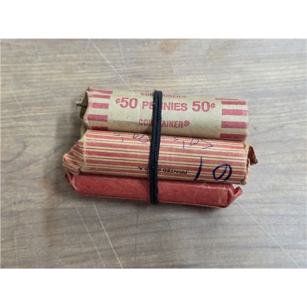 5 rolls of pennies