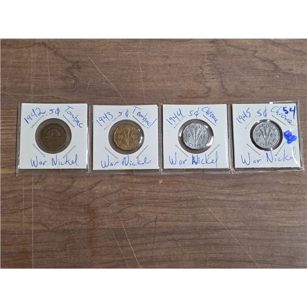 4 war nickels