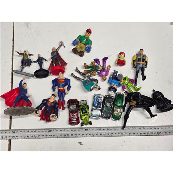 Lot of kids toys- super heroes and cars