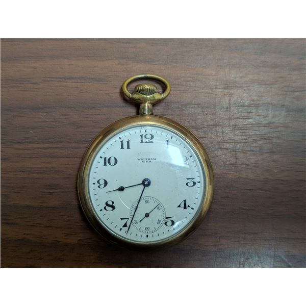 Waltham U.S.A. Fortune Gold Filled A.W.C. Co. 3246404 Pocket Watch (Not running)