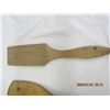 Image 4 : 3 Antique Wooden Butter Making Tools