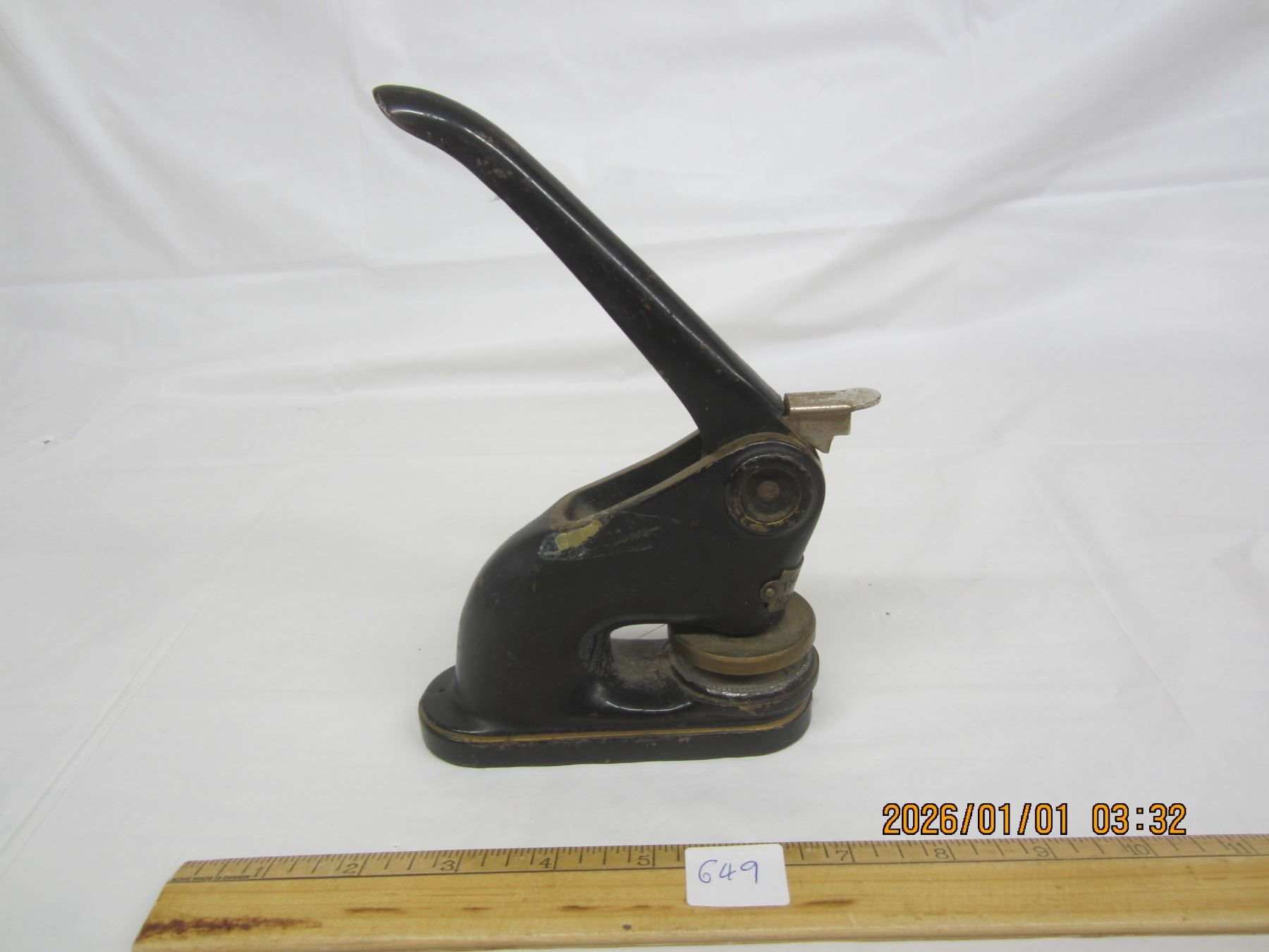 Antique Document Stamping Machine - Schmalz Auctions