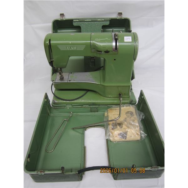 Elna  Super Matic Sewing Machine with Instructions and Case