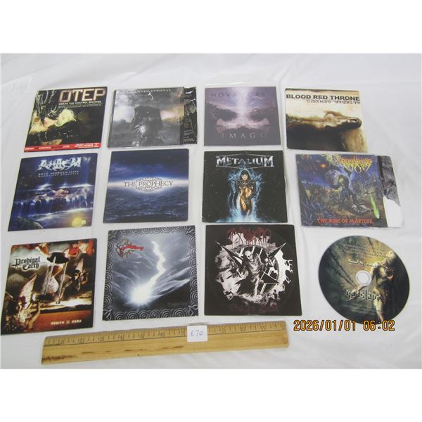 12 Heavy Metal Promo CD'S