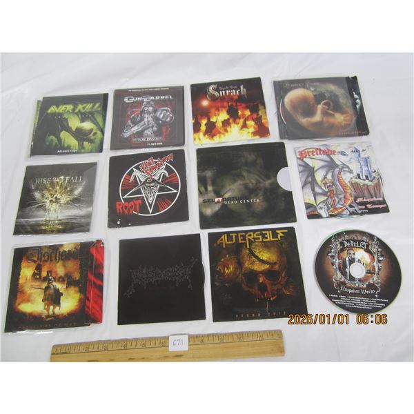 12 Heavy Metal Promo CD'S